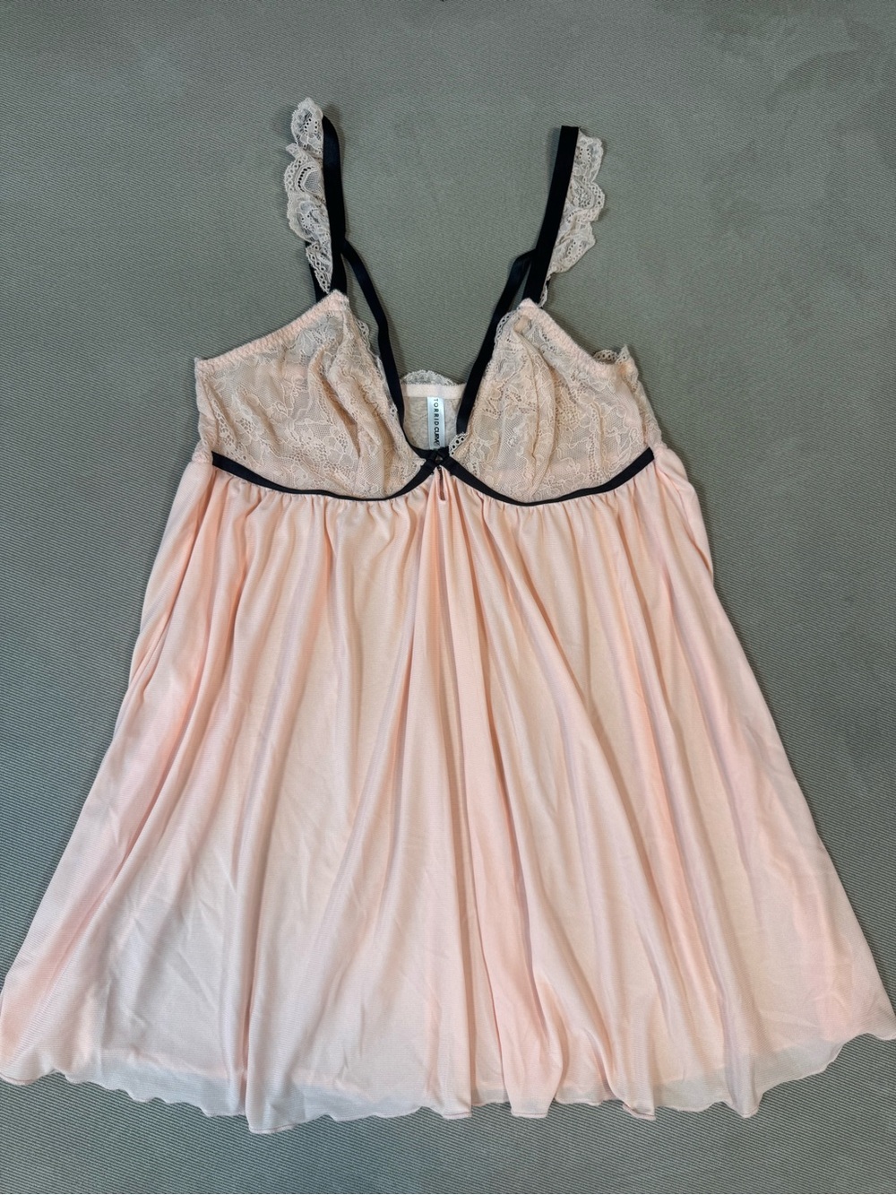 EUC TORRID Pink Strappy Babydoll 1X Plus Size Sexy Feminine Lingerie